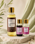 3 Oil Pack for Hair Growth - Rosemary - Castor - Onion